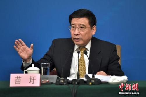 資料圖：苗圩。<a target='_blank' href='http://www.chinanews.com/'>中新社</a>記者金碩攝