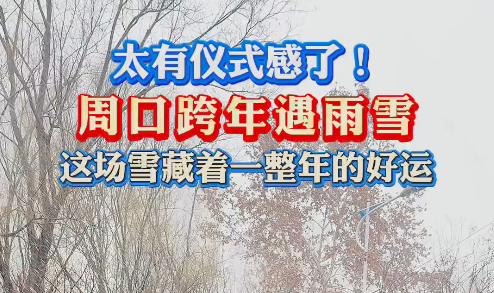 太有儀式感了！周口跨年遇雨雪 這場雪藏著一整年的好運